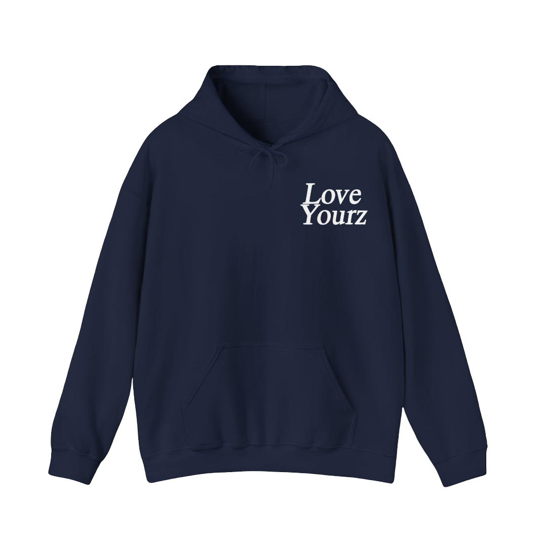 J Cole Tour Merch - Love Yourz Navy Hoodie