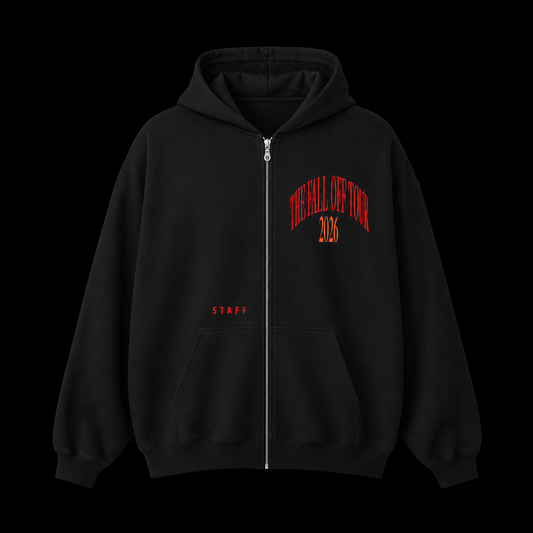 J Cole Tour Merch - Tour Staff Zipup VIP